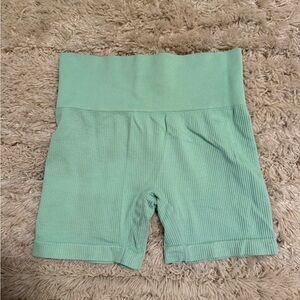Green bike shorts